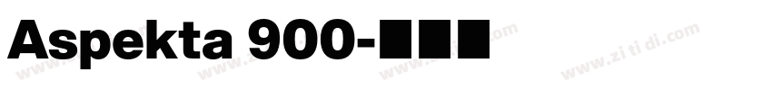 Aspekta 900字体转换